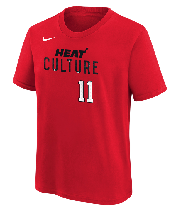 Jaime Jaquez Jr. Nike HEAT Culture: Blood Red Name & Number Kids Tee Kids Tee Nike