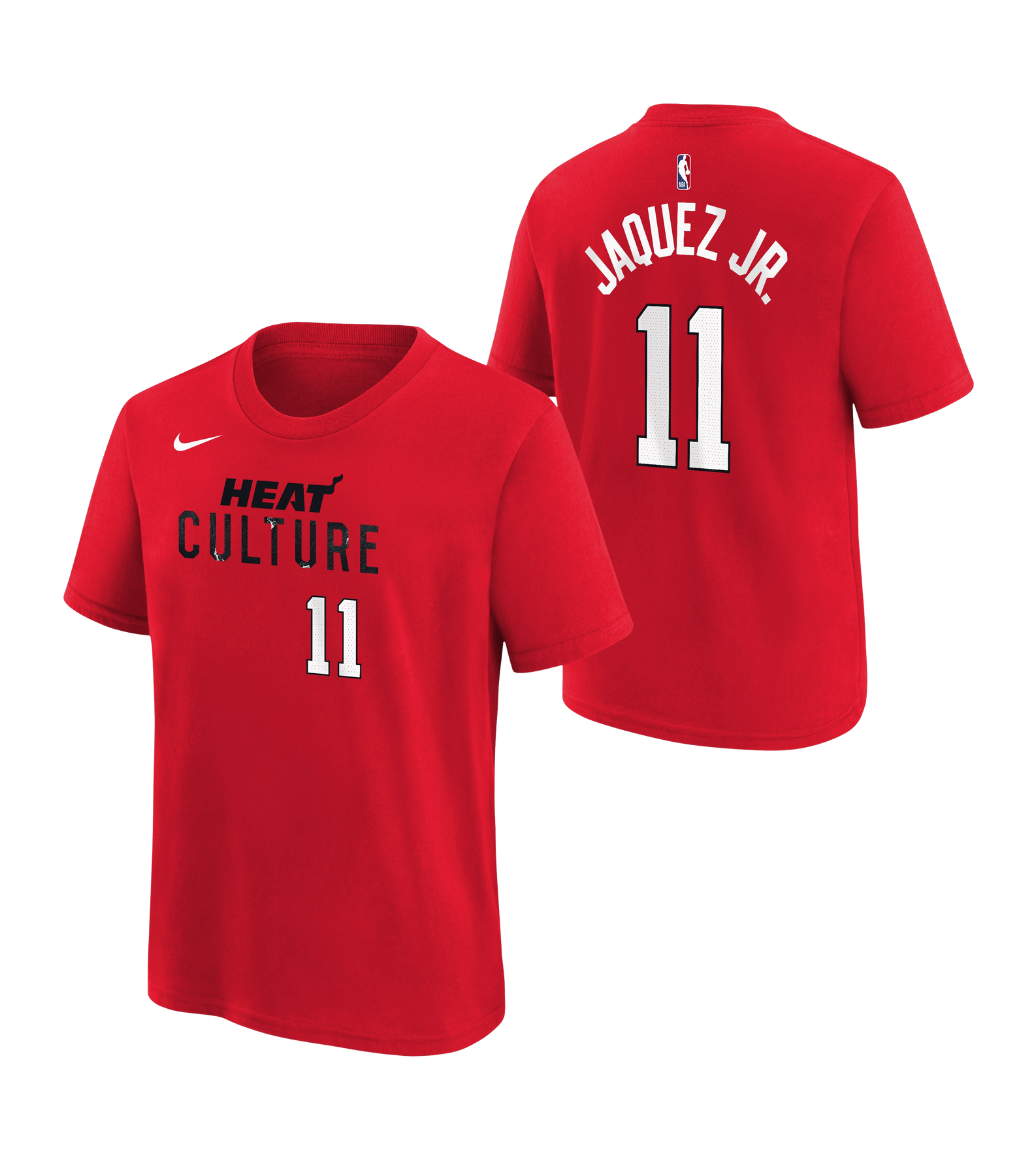 Jaime Jaquez Jr. Nike HEAT Culture: Blood Red Name & Number Kids Tee Kids Tee Nike