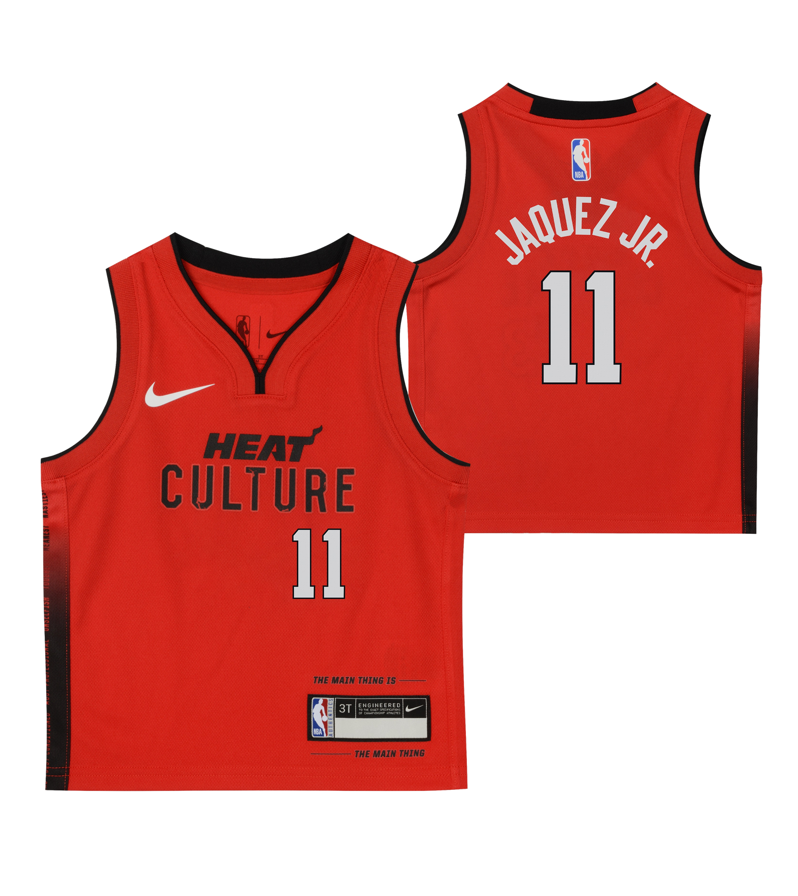 Jaime Jaquez Jr. Nike HEAT Culture: Blood Red Kids Replica Jersey Kids Jersey Nike   