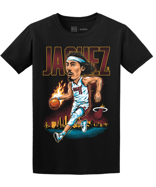 Jaime Jaquez Jr. Miami HEAT City View Tee Men's Tee Item Of The Game   