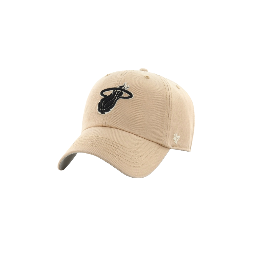 '47 Brand Miami HEAT Khaki Dusted Cleanup Hat Unisex Caps '47 Brand   