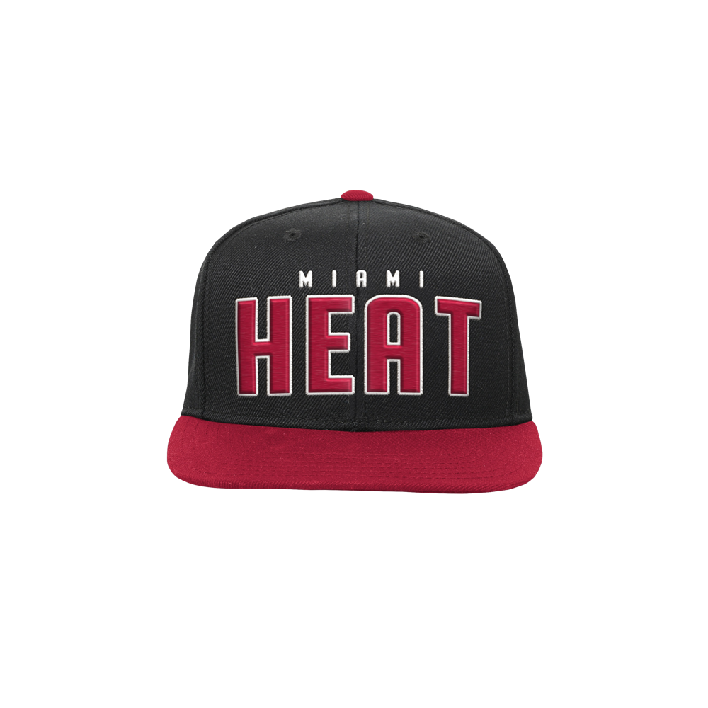 Miami HEAT Lockup Youth Snapback Youth Hat Outerstuff   