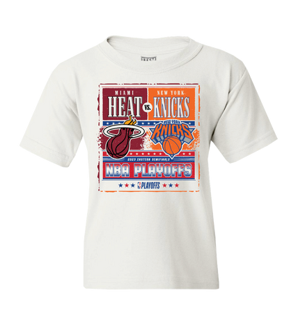 HEAT Vs Knicks White Hot Matchup Youth Tee