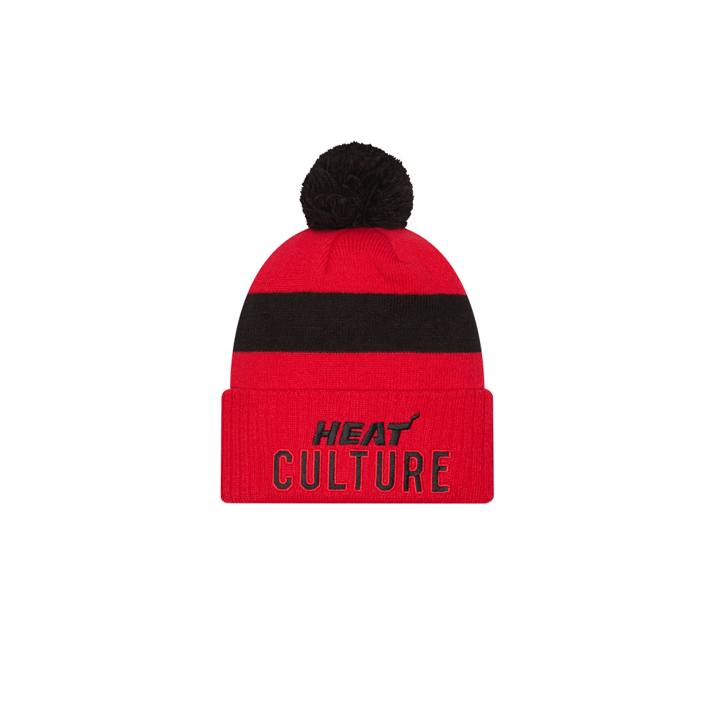 New Era HEAT Culture: Blood Red Stripe Knit Unisex Caps New Era   