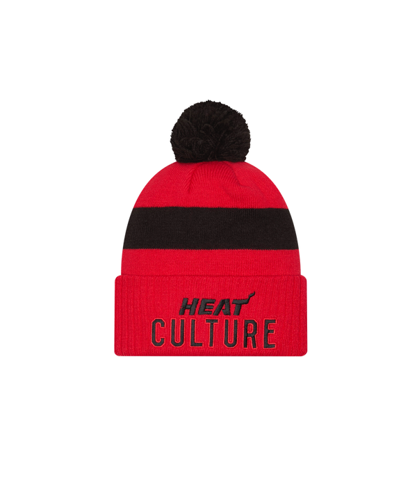 New Era HEAT Culture: Blood Red Stripe Knit Unisex Caps New Era   