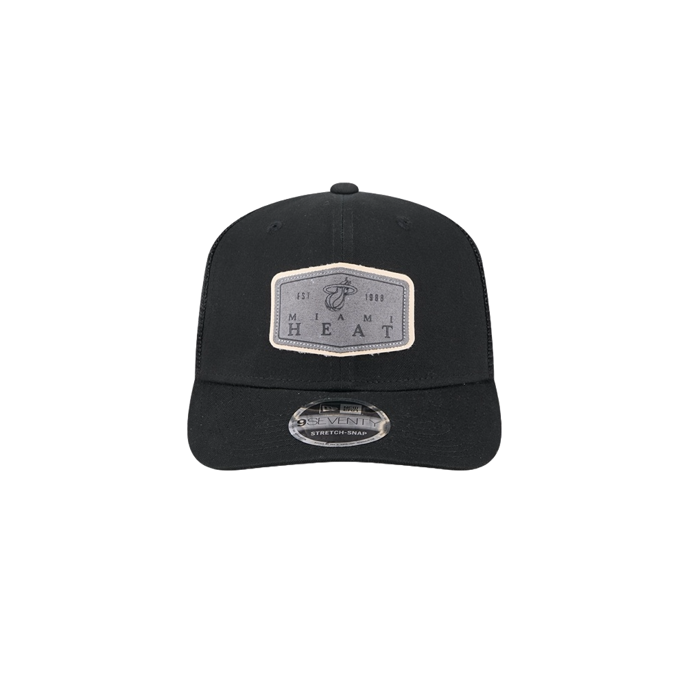 New Era Miami HEAT Labeled Trucker Snapback Unisex Caps New Era   