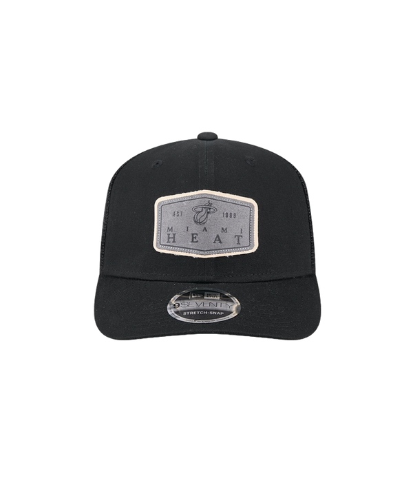 New Era Miami HEAT Labeled Trucker Snapback Unisex Caps New Era   