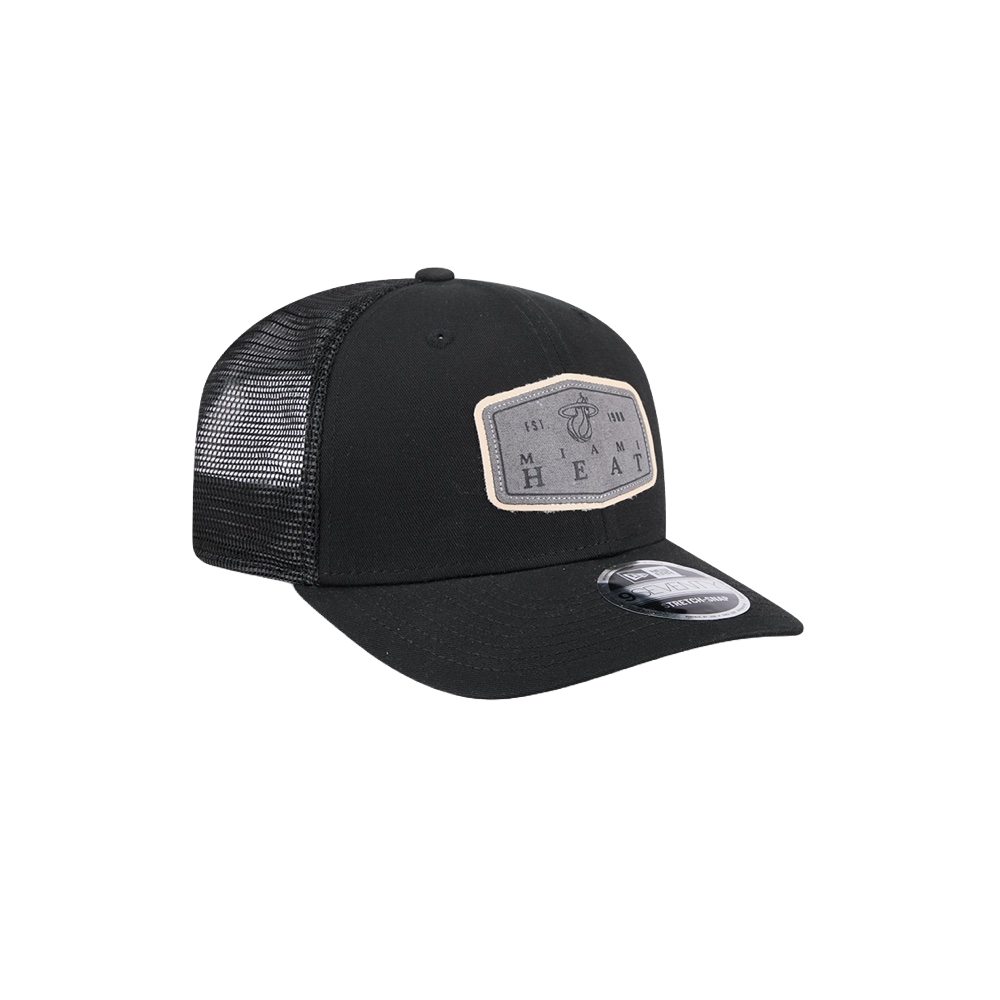 New Era Miami HEAT Labeled Trucker Snapback Unisex Caps New Era   