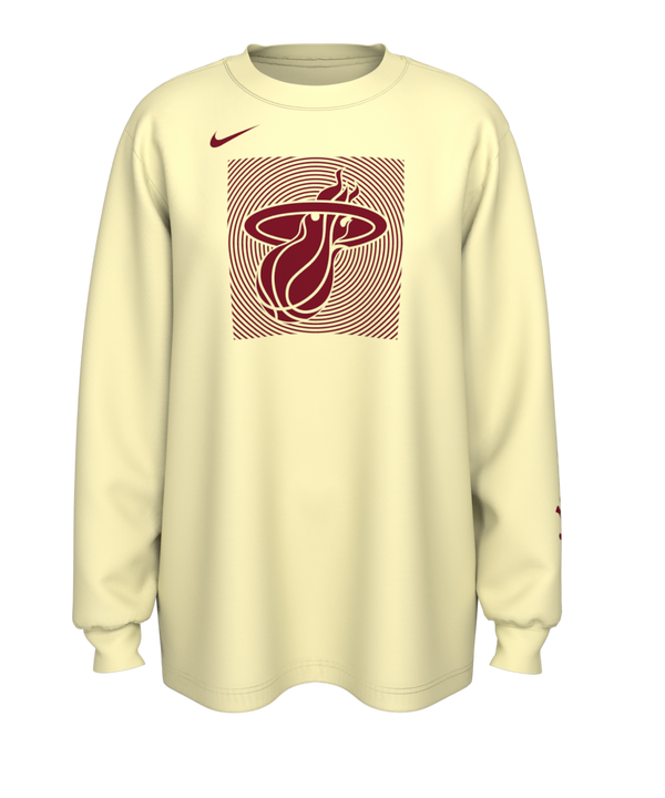 Nike Miami HEAT Logo Women's Long Sleeve Tee Women's Long Sleeve Tee Nike   