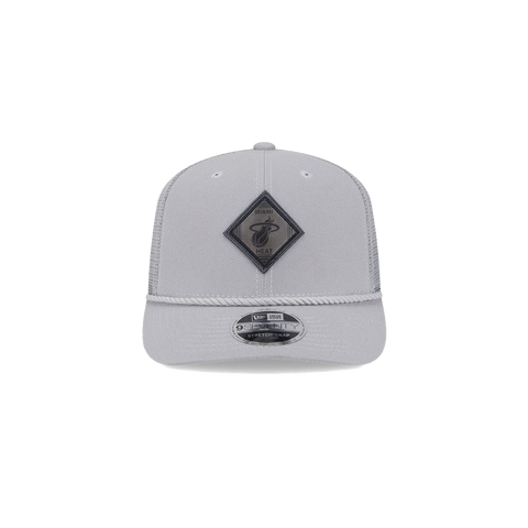 New Era Miami HEAT Leather Logo Stretch Snapback