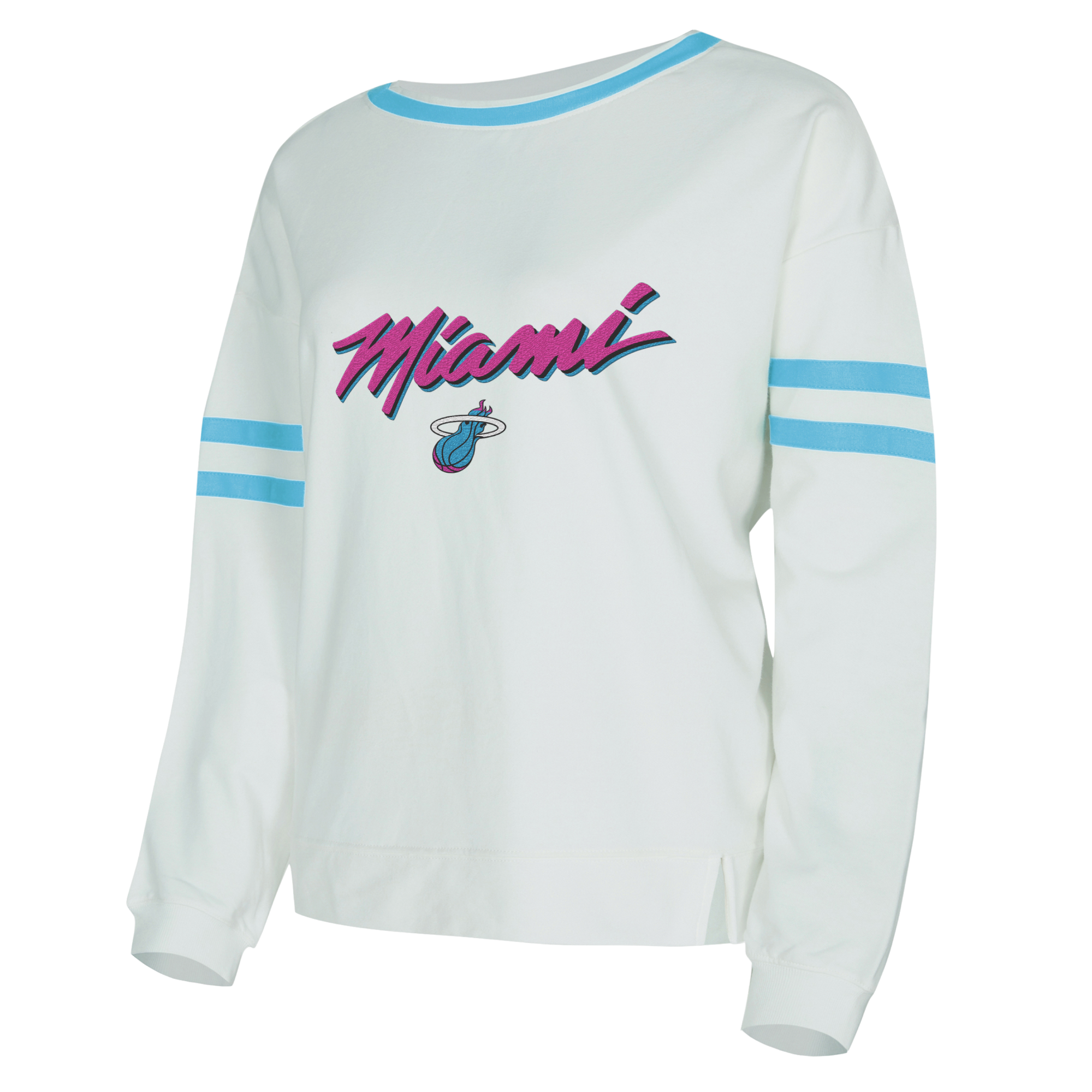 Concepts Sports Miami HEAT Original Vice Long Sleeve Tee Women's Crewneck Sweater Concepts Sports