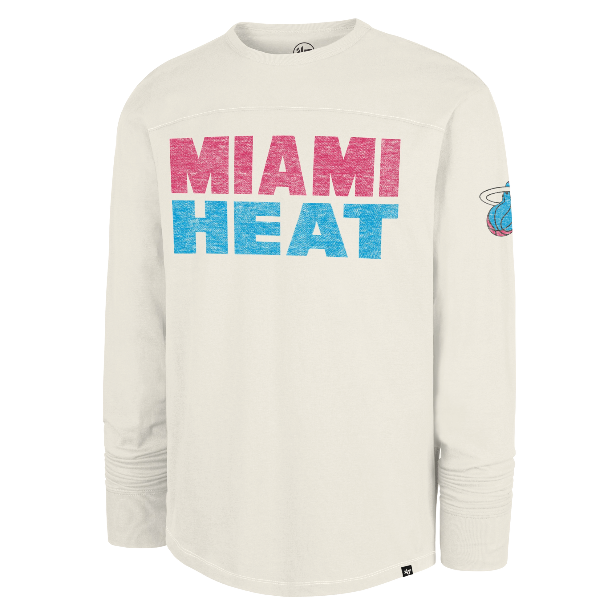 '47 Brand Miami HEAT Original Vice Long Sleeve Tee Men's Long Sleeve Tee '47 Brand