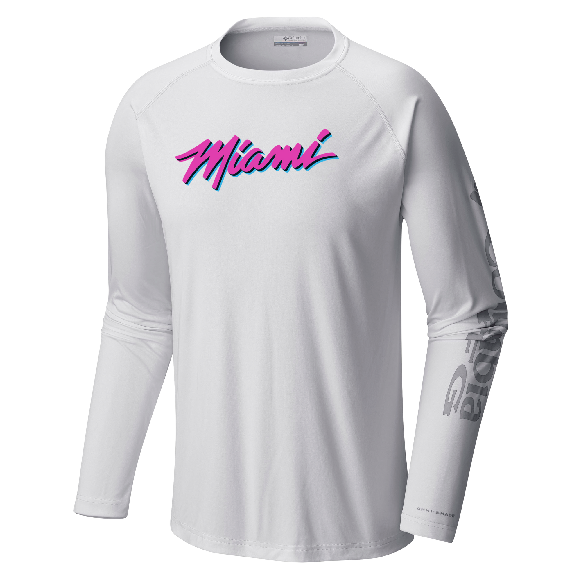 Columbia Miami HEAT Original Vice Wordmark Long Sleeve Men's Tee Columbia Outdoor