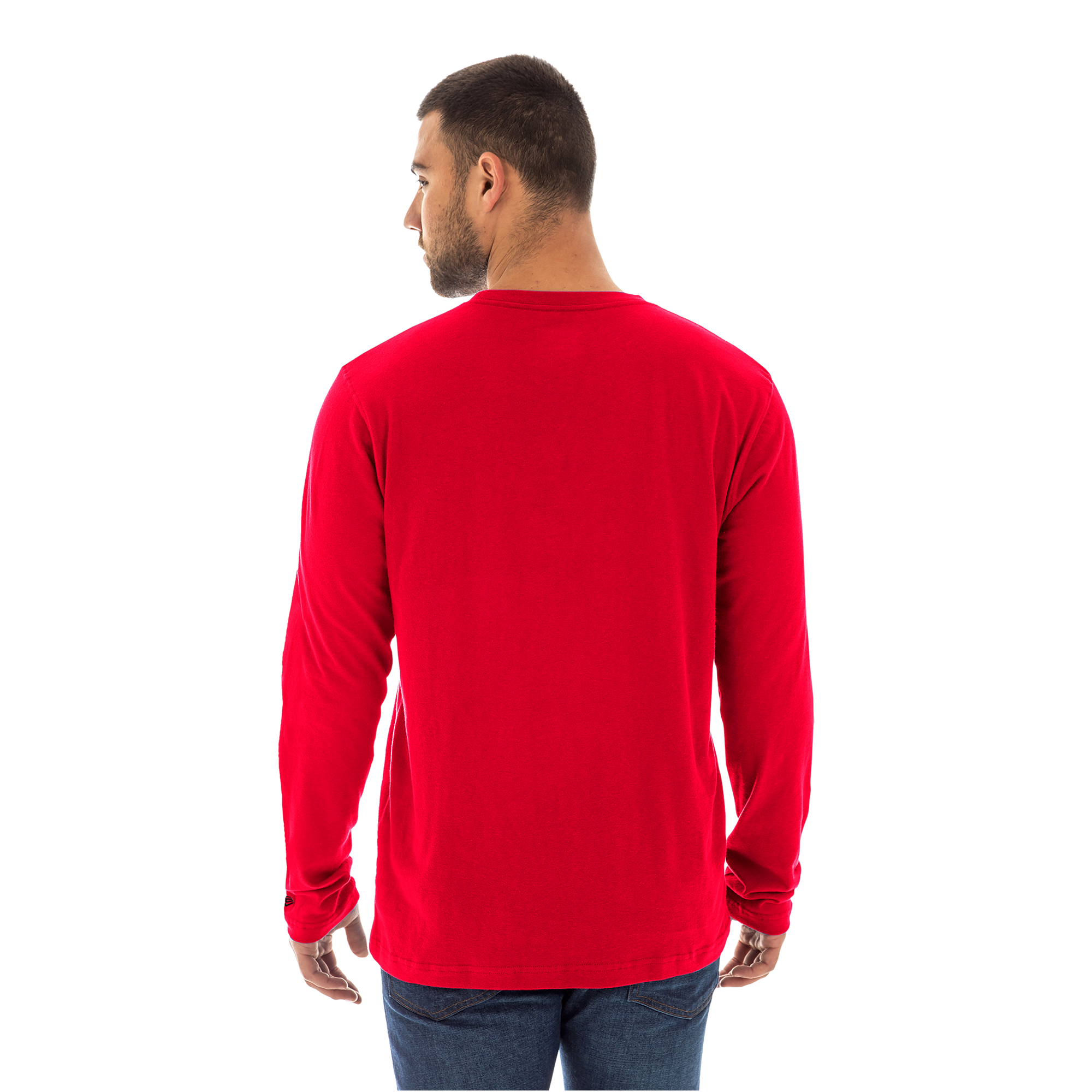 New Era HEAT Culture: Blood Red Long Sleeve Tee Men's Long Sleeve Tee New Era   