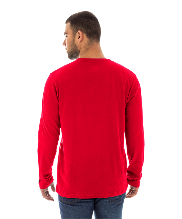 New Era HEAT Culture: Blood Red Long Sleeve Tee Men's Long Sleeve Tee New Era   