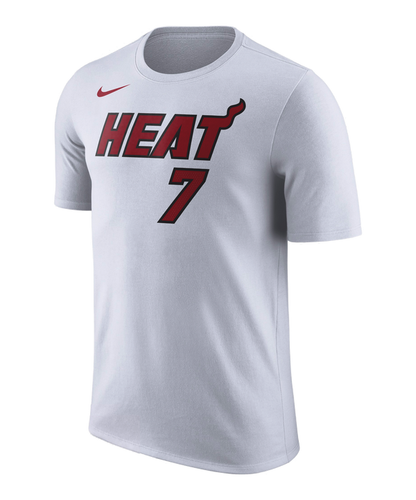 Kyle Lowry Nike Miami HEAT Association White Name & Number Tee Unisex Tee Nike   