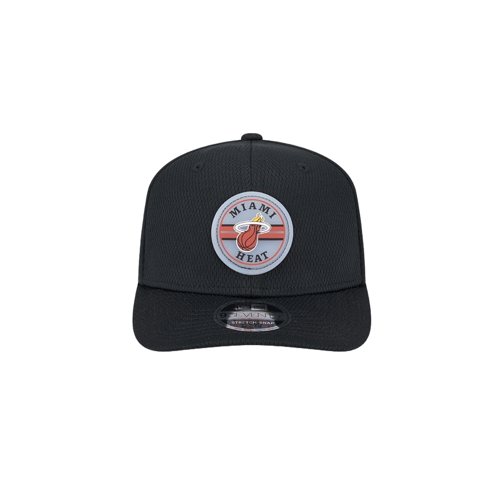 New Era Miami HEAT Patch Mesh Snapback Unisex Caps New Era   