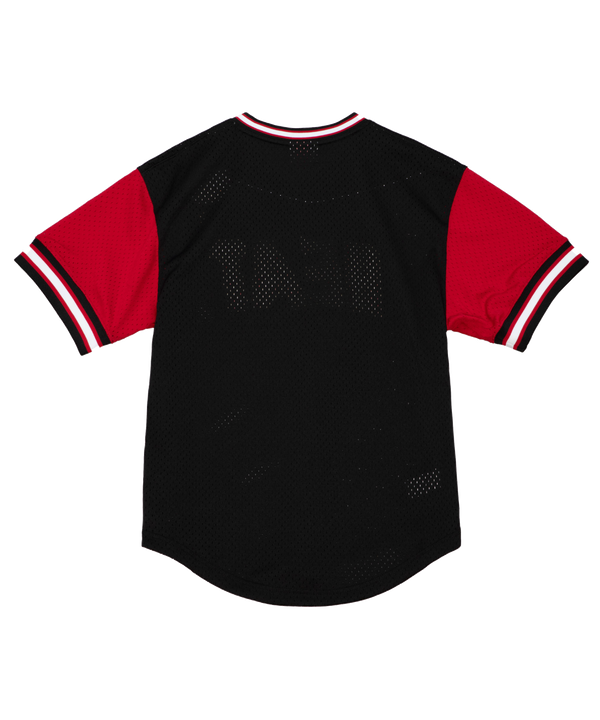 Mitchell & Ness Miami HEAT Hardwood Classic Night Mesh V-Neck UNISEXTEE MITCHELL & NESS   