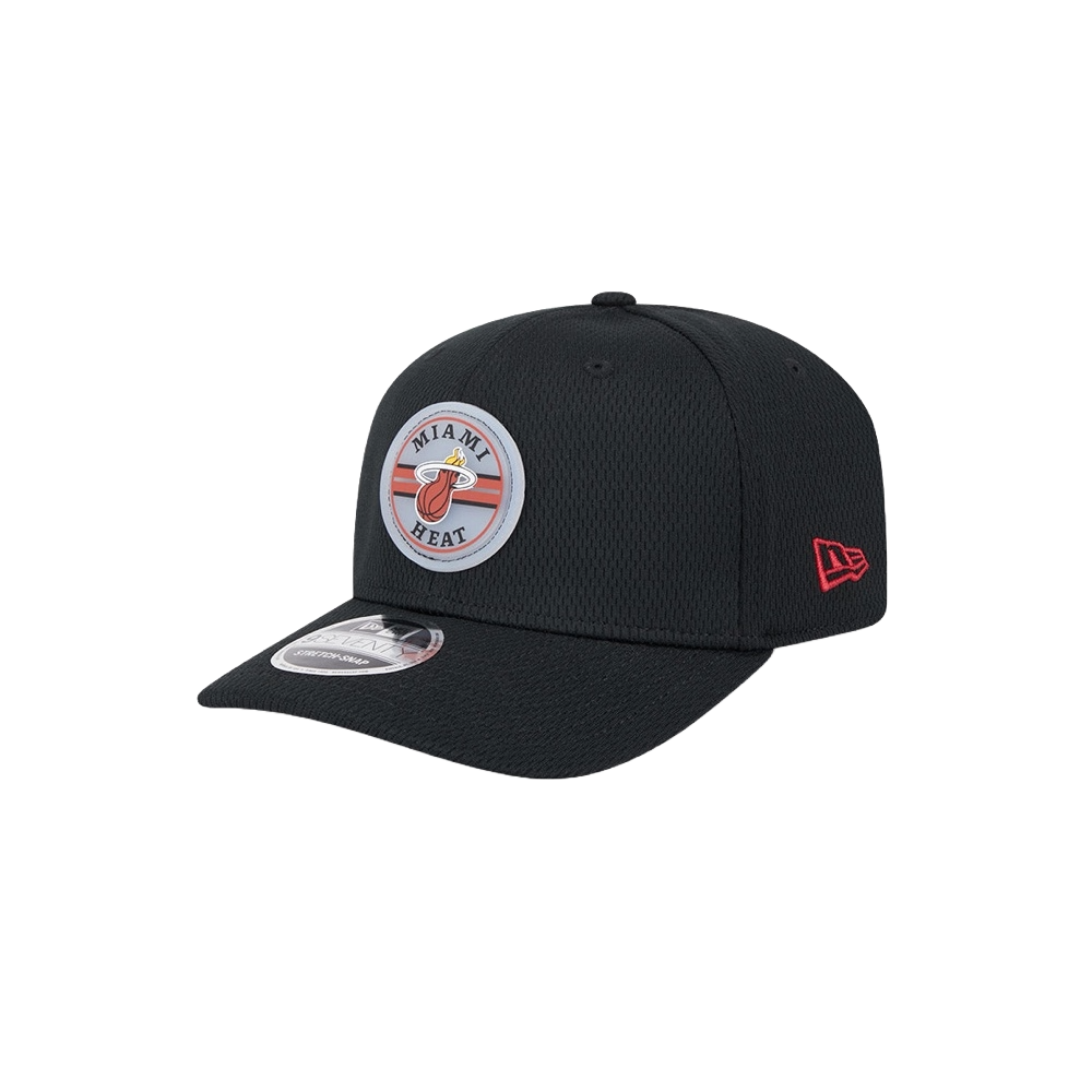 New Era Miami HEAT Patch Mesh Snapback Unisex Caps New Era   