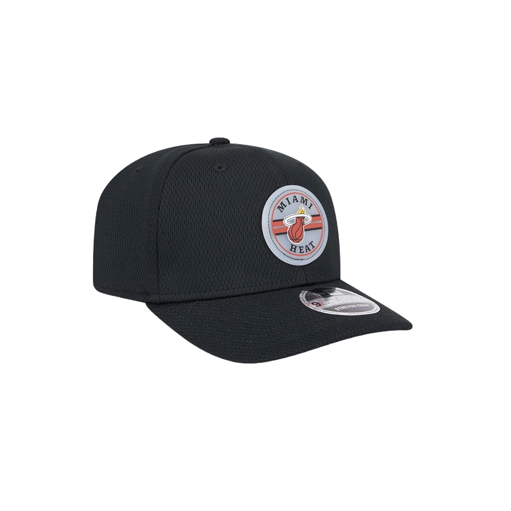 New Era Miami HEAT Patch Mesh Snapback Unisex Caps New Era   