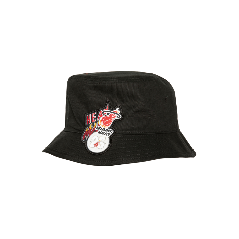 Mitchell & Ness Miami HEAT Logolap Bucket Hat Unisex Caps Mitchell & Ness   