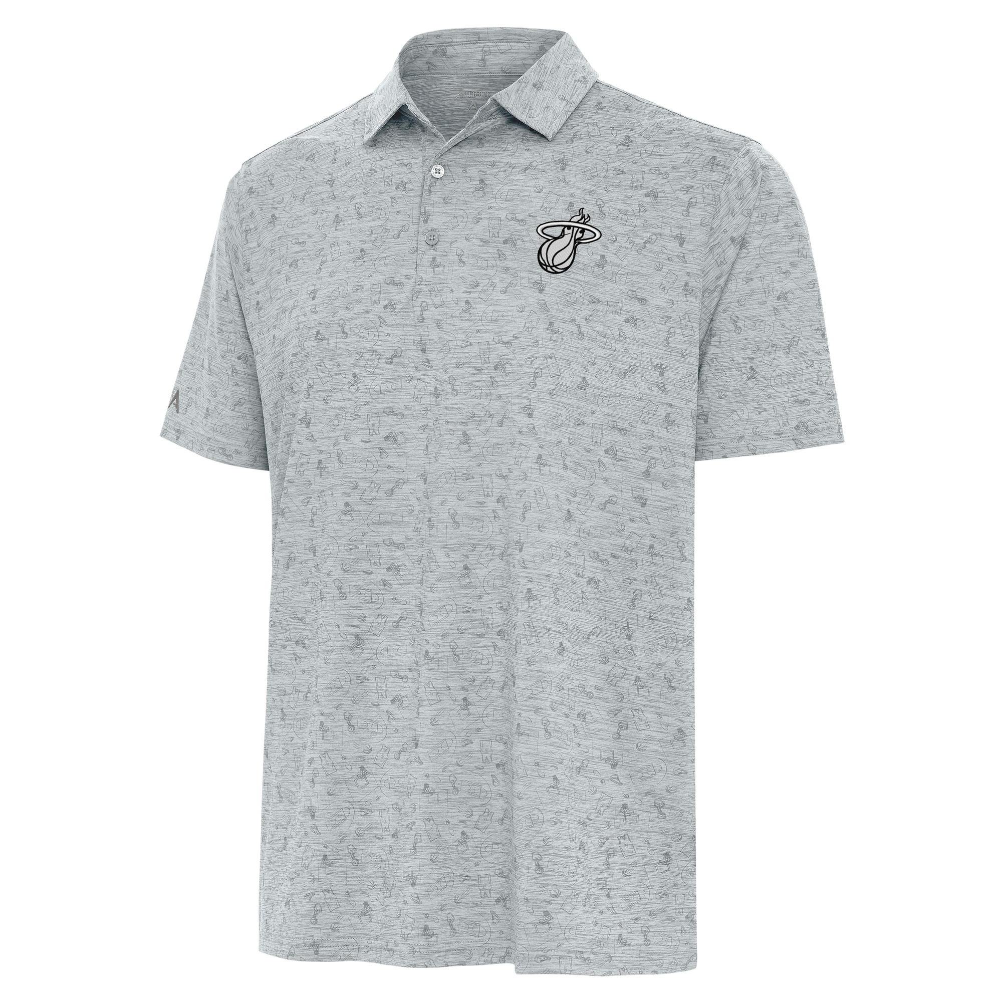 Antigua Miami HEAT Net Polo Men's Polo Antigua   