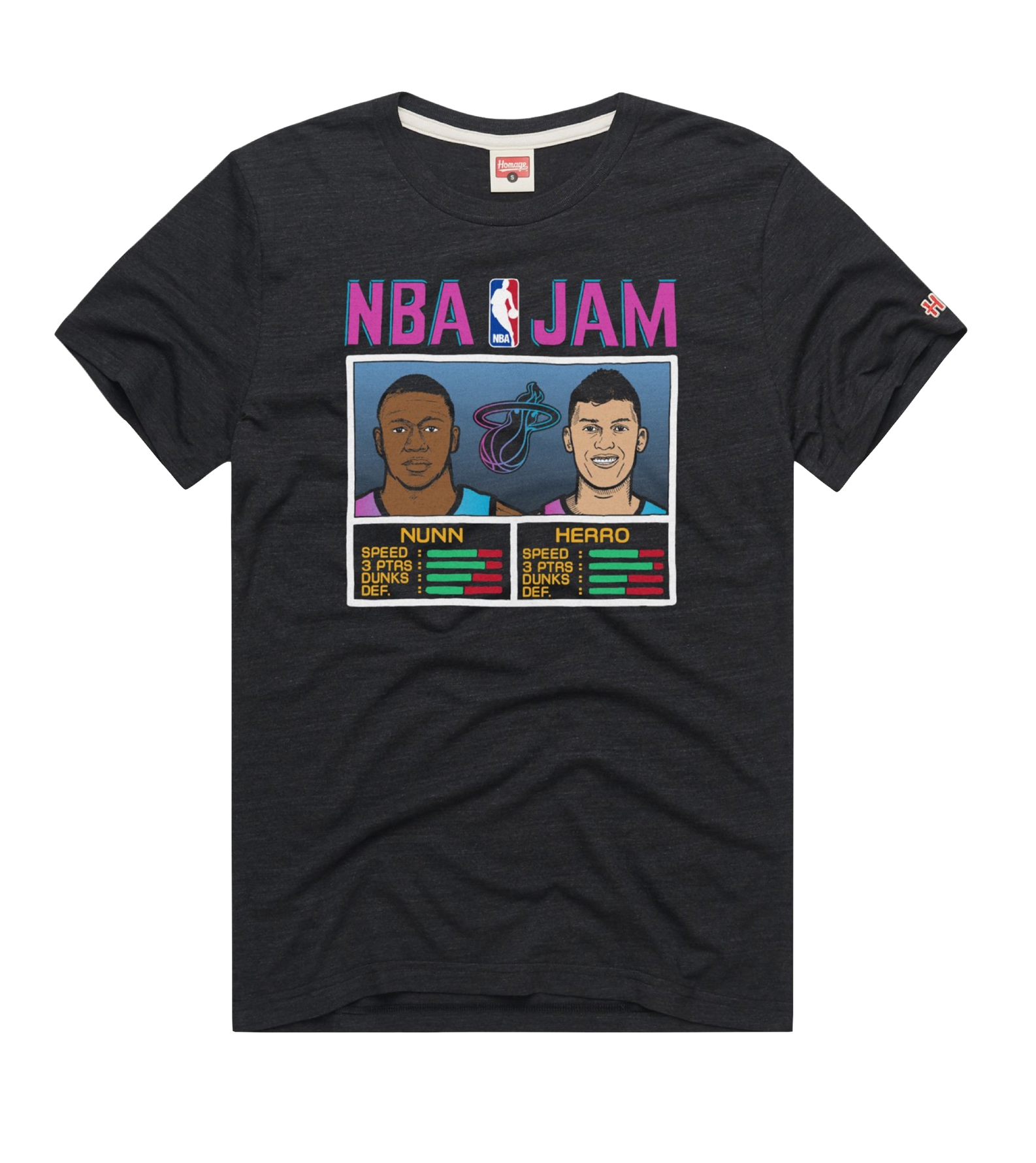 Homage ViceVersa Herro & Nunn Black NBA Jam Tee Men's Tee Homage   