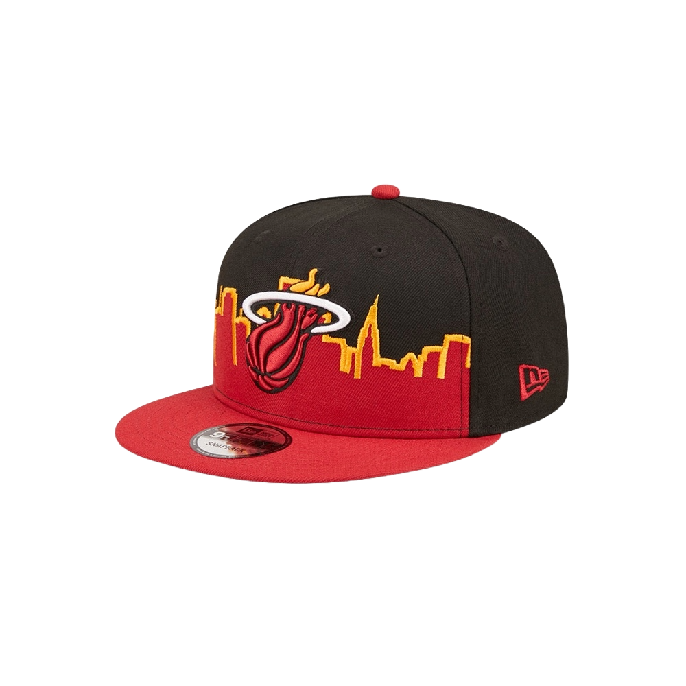 New Era Miami HEAT Tipoff Fitted Hat Unisex Caps New Era   