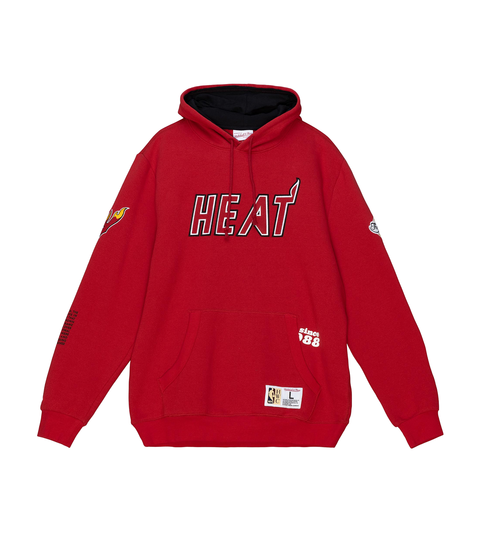 Mitchell and Ness Miami HEAT Origins Fleece Hoodie Men's Hoodie Mitchell & Ness   