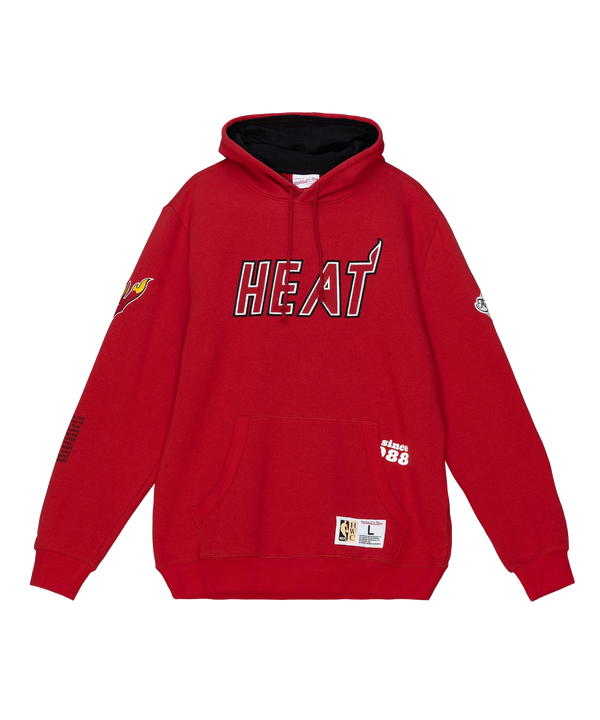 Mitchell and Ness Miami HEAT Origins Fleece Hoodie Men's Hoodie Mitchell & Ness   