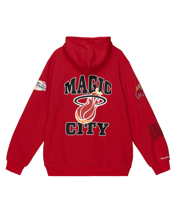 Mitchell and Ness Miami HEAT Origins Fleece Hoodie Men's Hoodie Mitchell & Ness   