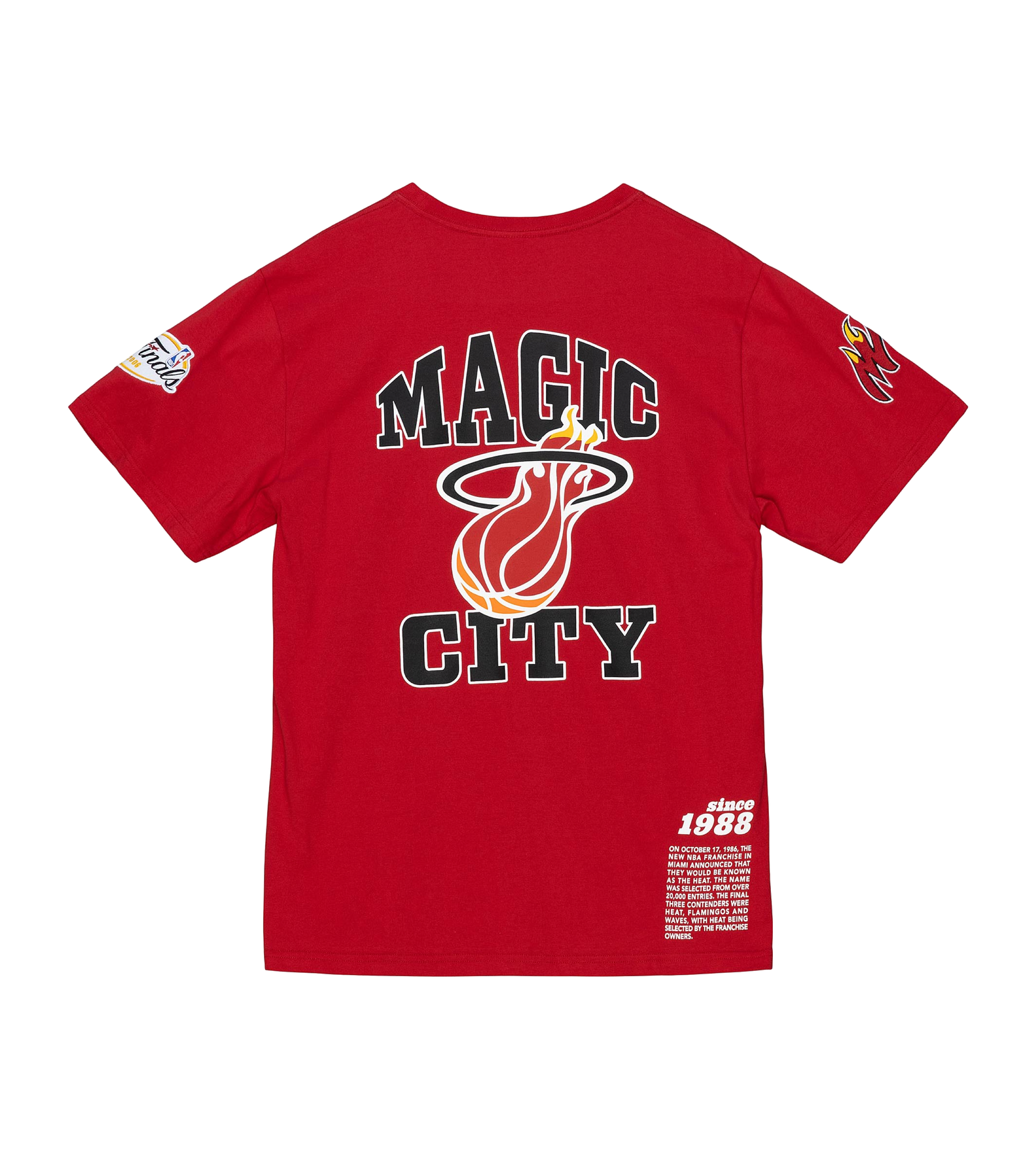 Mitchell and Ness Miami HEAT Origins Tee Unisex Tee Mitchell & Ness   