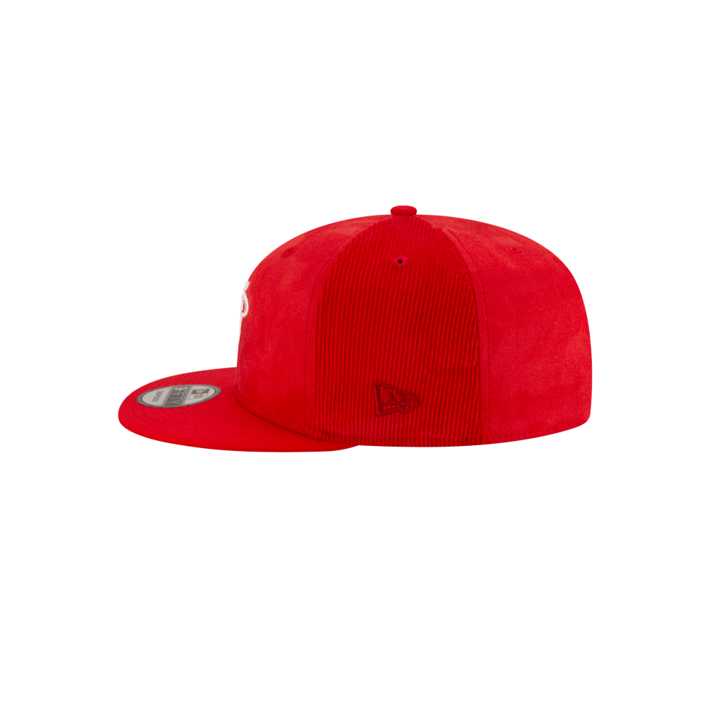 Court Culture Blood Red Corduroy Fitted Hat Unisex Caps New Era   