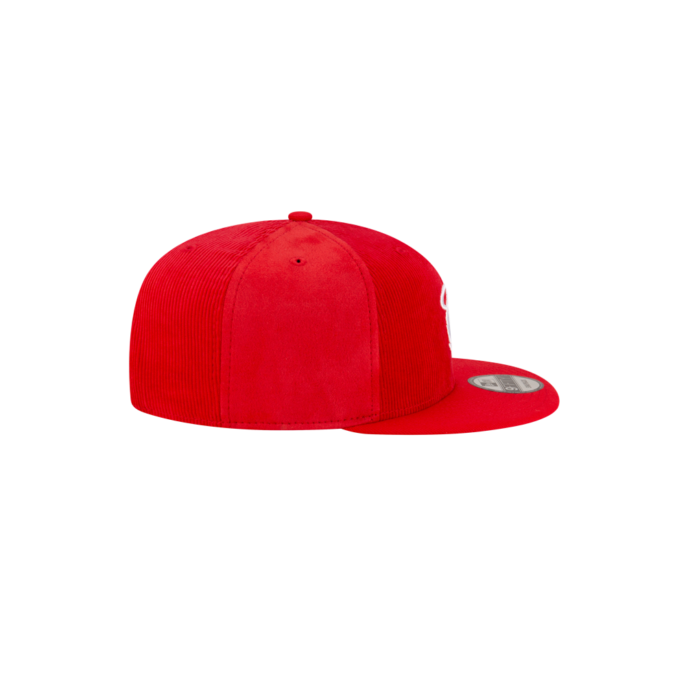 Court Culture Blood Red Corduroy Fitted Hat Unisex Caps New Era   