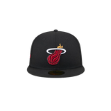 New Era Miami HEAT Pennant Fitted Hat - 1