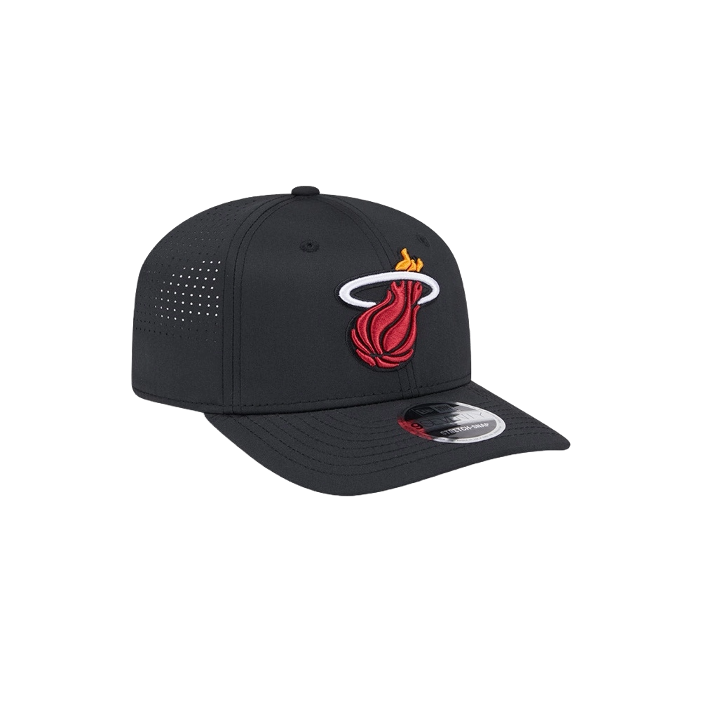 New Era Miami HEAT Black Performance Stretch Snapback Unisex Caps New Era   