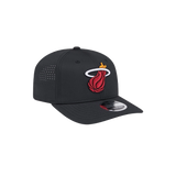 New Era Miami HEAT Black Performance Stretch Snapback - 5