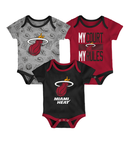 Miami HEAT 3 Piece Creeper Infant Set