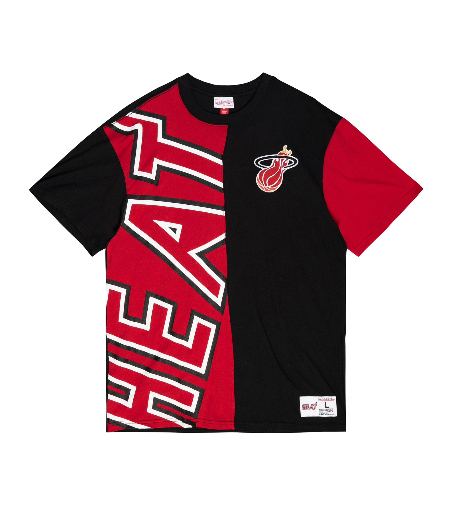 Mitchell and Ness Miami HEAT Play By Play Tee Men's Tee Mitchell & Ness