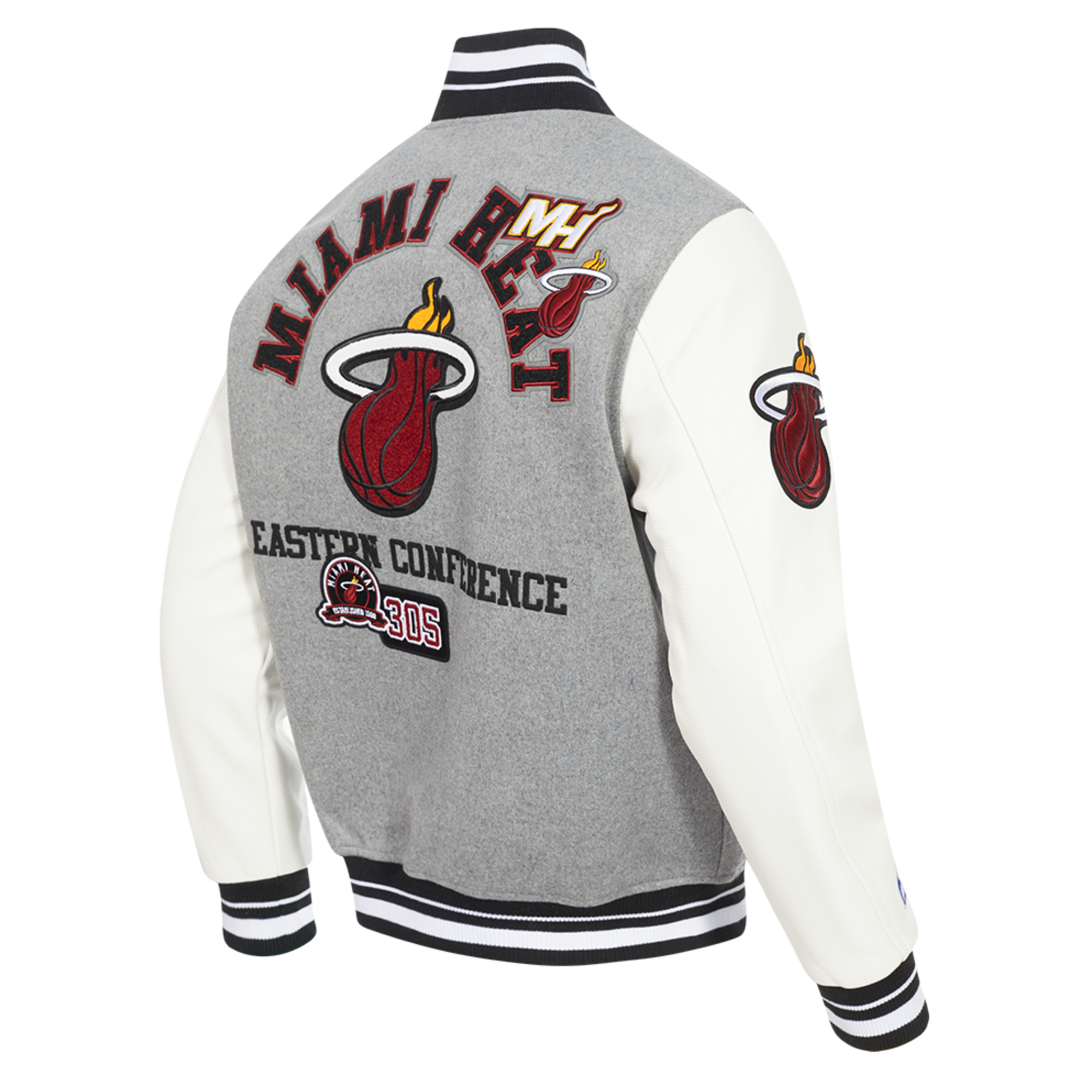 Pro Standard Miami HEAT Area Code Varsity Jacket Men's Jacket Pro Standard   