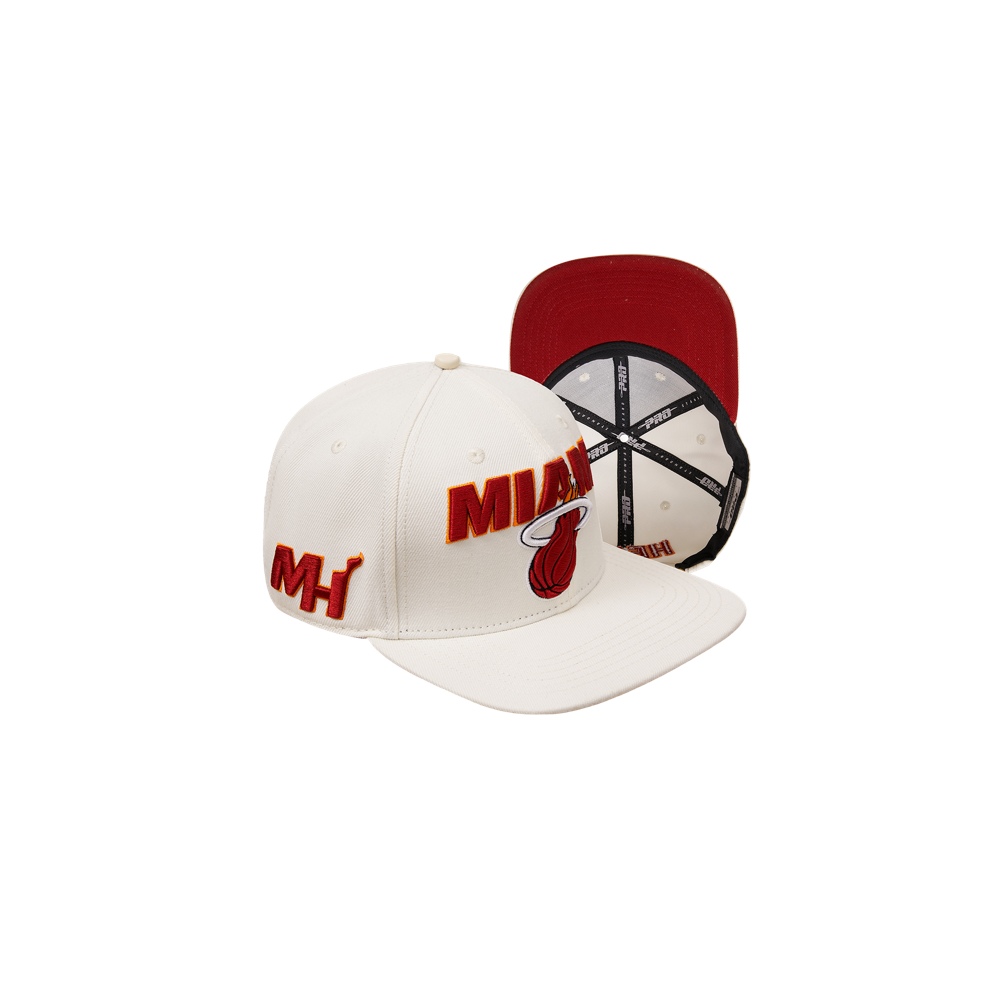 Pro Standard Miami HEAT Retro Logo Snapback Unisex Caps Pro Standard   