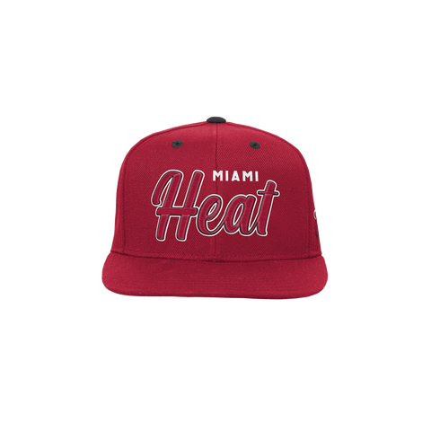 Miami HEAT Sciprt Red Youth Snapback