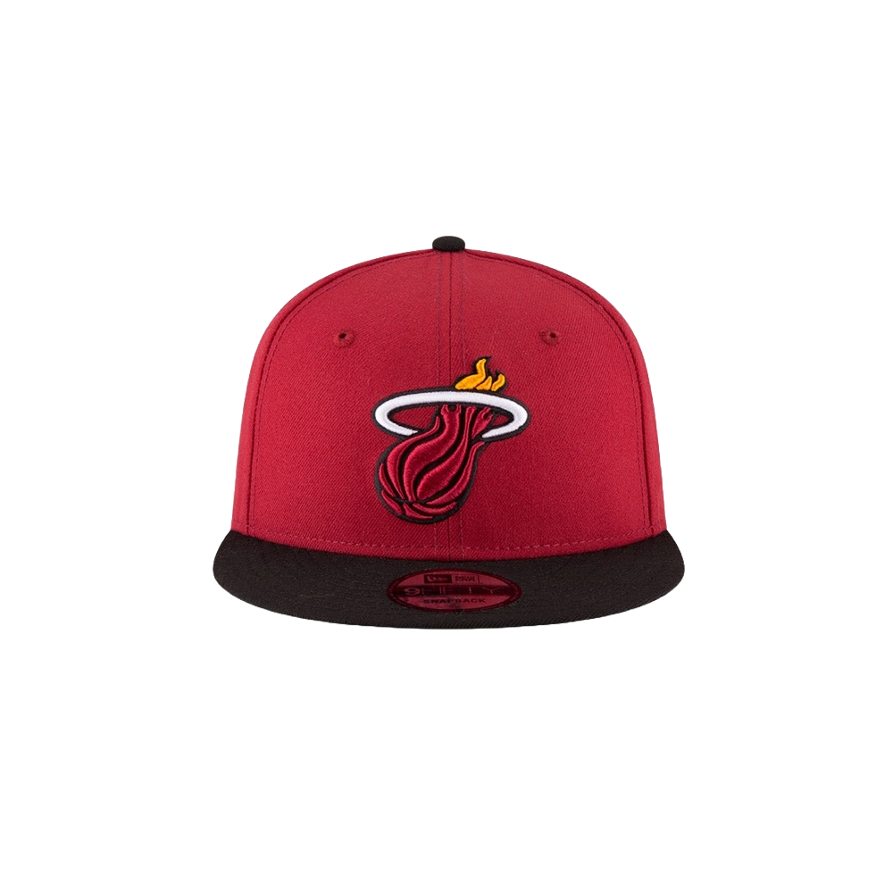 New Era Miami HEAT Red Logo Snapback Unisex Caps New Era   