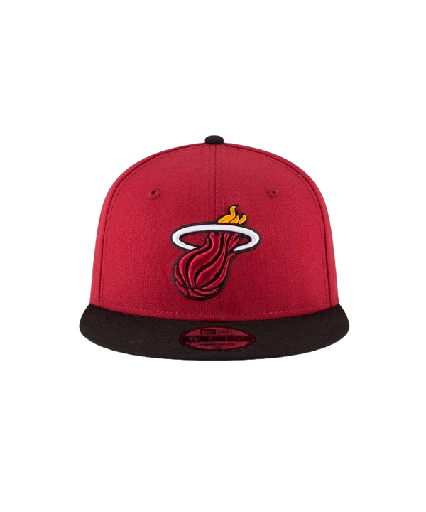 New Era Miami HEAT Red Logo Snapback Unisex Caps New Era   