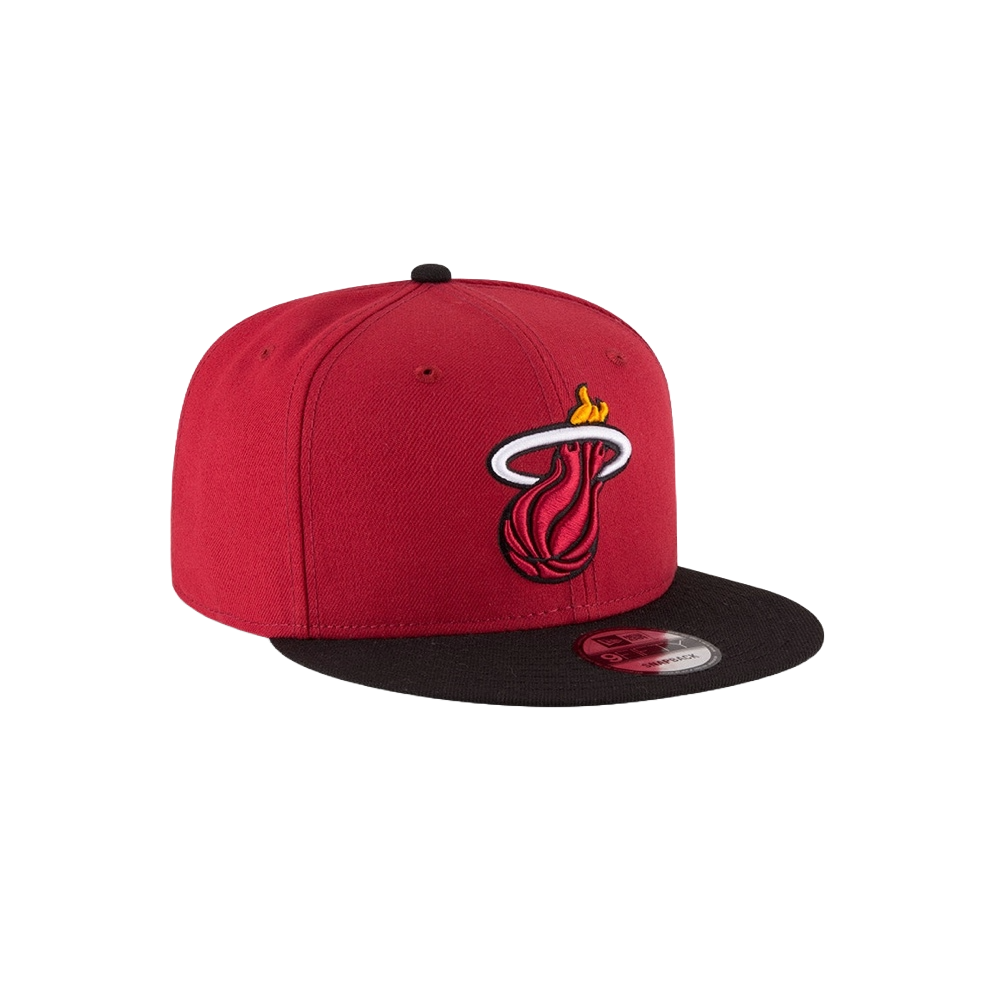 New Era Miami HEAT Red Logo Snapback Unisex Caps New Era   