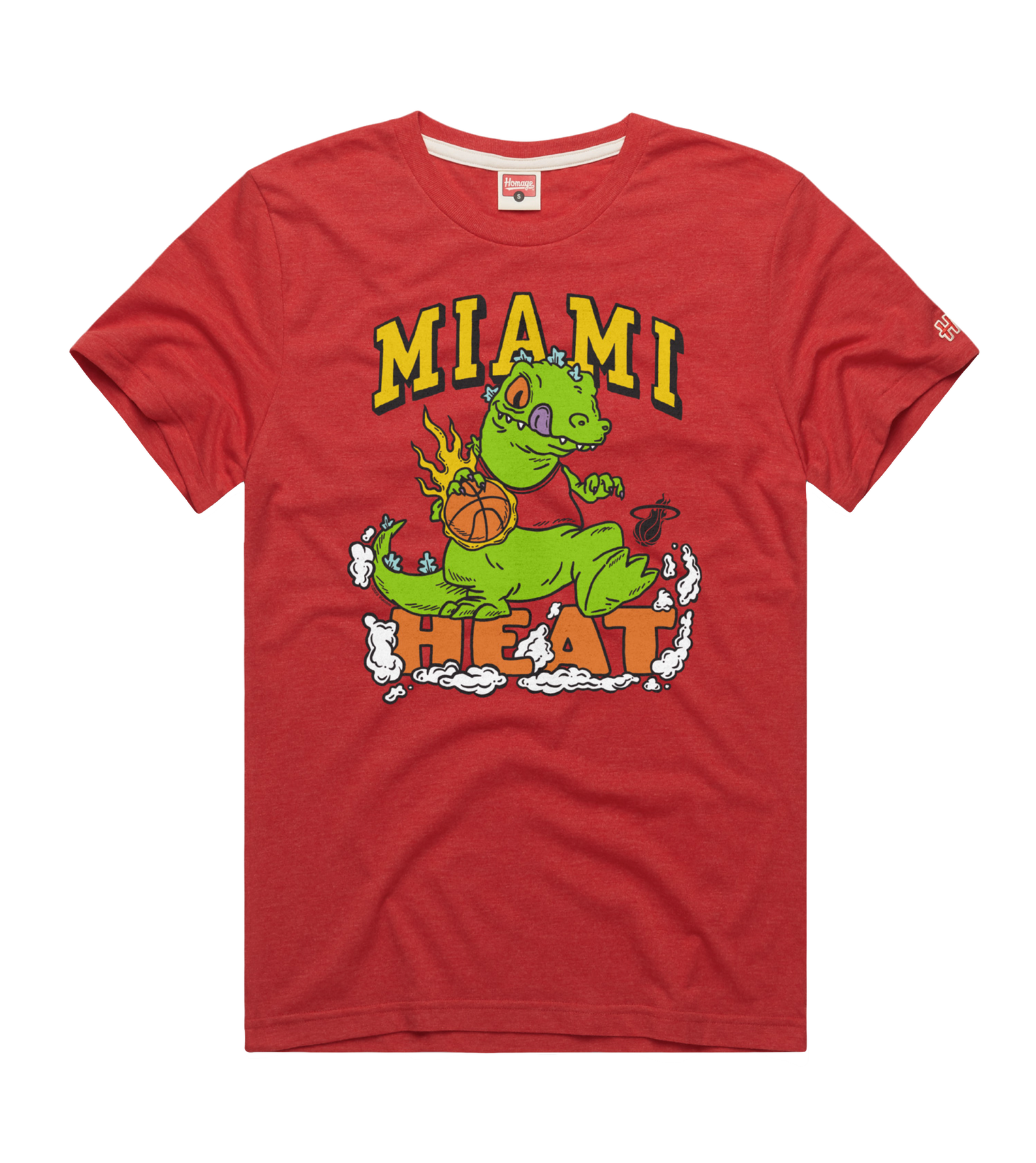 Homage Miami HEAT Rugrats Reptar Tee Men's Tee Homage   