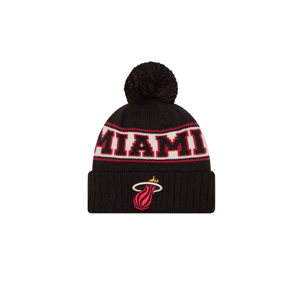 New Era Miami HEAT Retro Wordmark Knit Unisex Caps New Era   