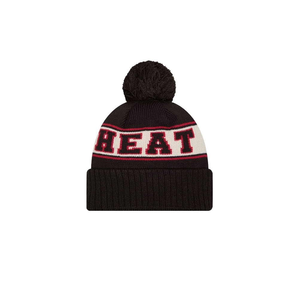 New Era Miami HEAT Retro Wordmark Knit Unisex Caps New Era   