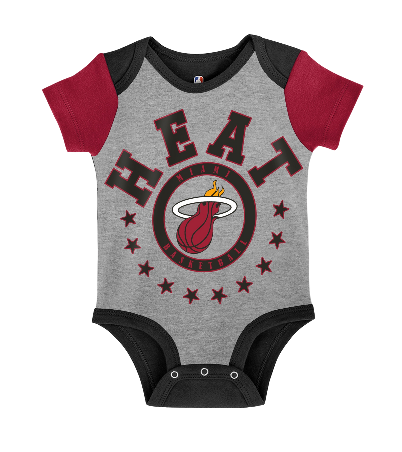 Miami HEAT Scoring Newborn Creeper/Bib/Bootie Set Newborn Set Outerstuff   