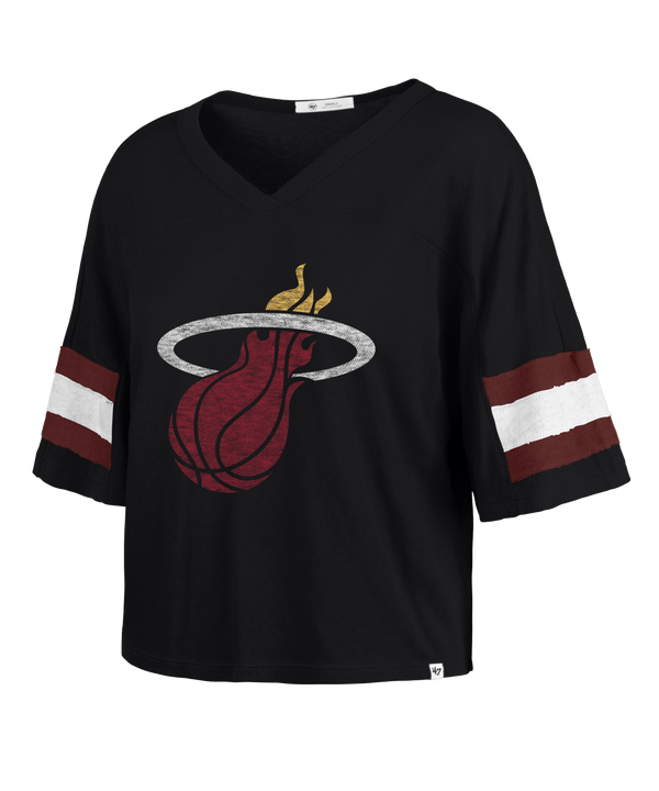 '47 Brand Miami HEAT Scout  Women's Crop Tee Women's Crop Top '47 Brand   